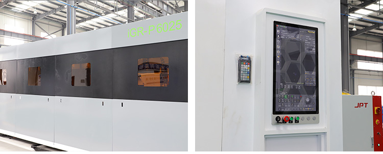 Machine de coupe &agrave; fibre optique de protection compl&egrave;te