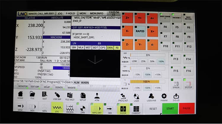 Syst&egrave;me de la LNC