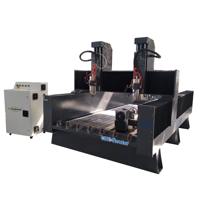 Machine de gravure de pierre double tête CNC Routeur