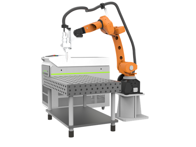 Système de machine de soudage laser robot