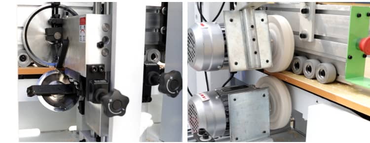 machine &agrave; bandes de bord de bois