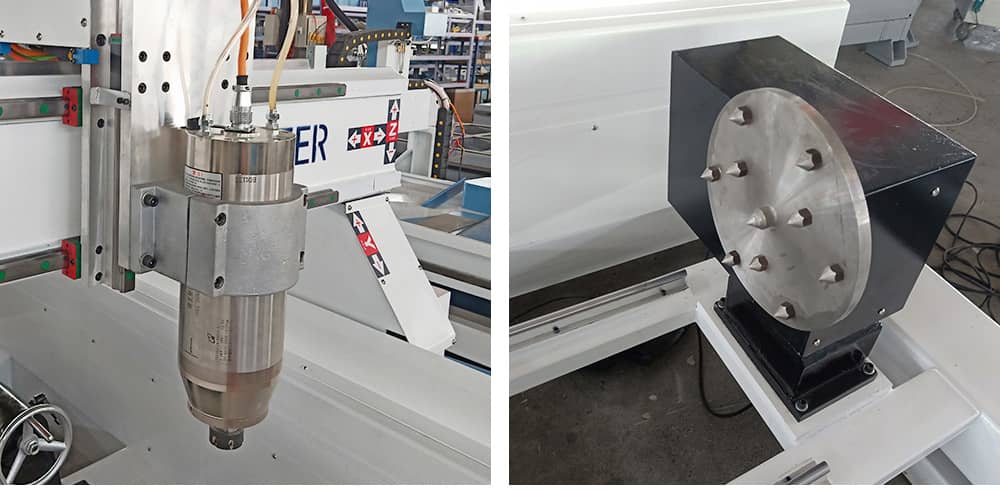 Machine &agrave; gravure en bois cylindrique