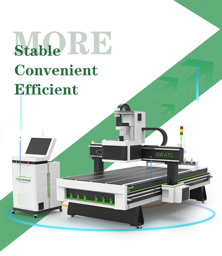 Routeur ATC CNC avec changeur d'outils automatiques