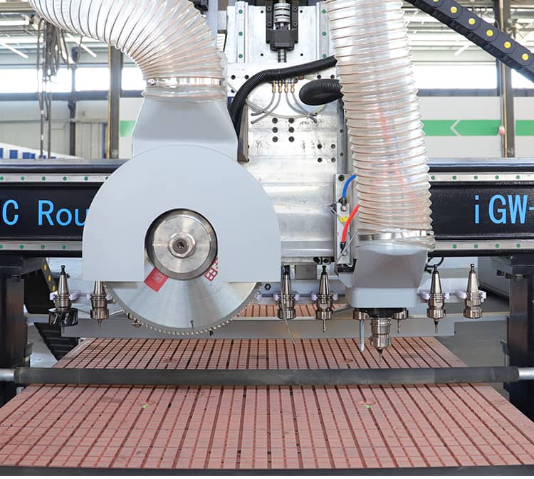 Changement d'outil &agrave; refroidissement de l'air HQD 9KW broche + lame de scie