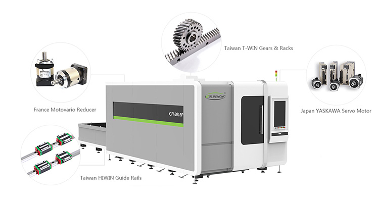 Machine de coupe &agrave; fibre optique de protection compl&egrave;te