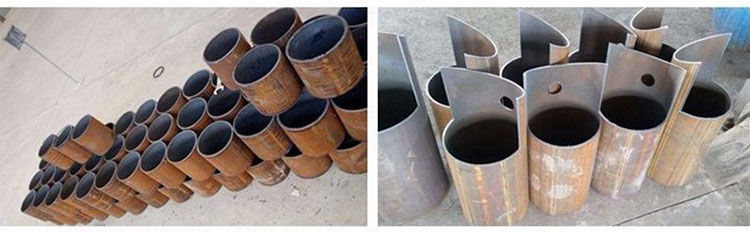 Coupe de tube rond du plasma