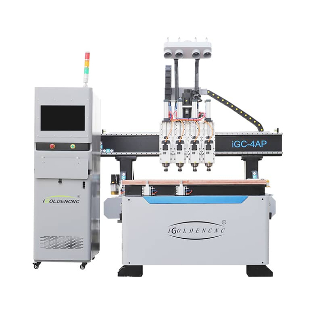 Double plate-forme MDF et panneau de contreplaqué coupant la machine de routeur de commande numérique par ordinateur