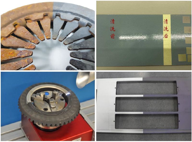 Machine de nettoyage au laser &agrave; main pour le retrait de la rouille 